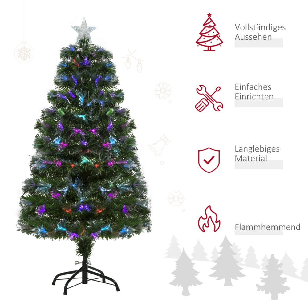 Weihnachtsbaum 1.2m 130 Zweige Lichteffekte Ø66xH120cm