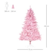 Weihnachtsbaum 150cm Rosa Künstlicher Christbaum