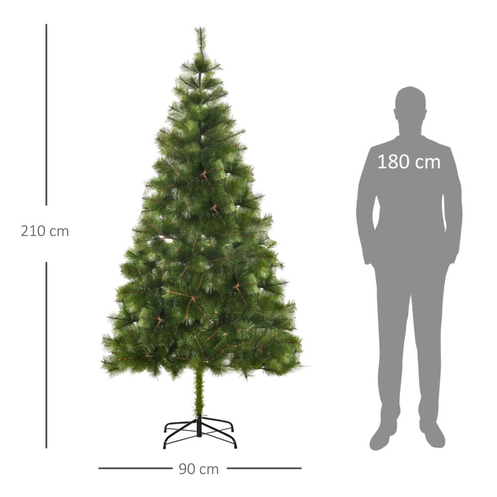 Weihnachtsbaum 2.1m 505 Äste mit Metallständer