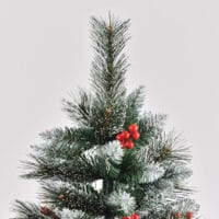 Weihnachtsbaum mit Deko und Schnee 180cm