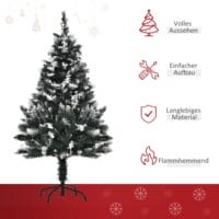 Weihnachtsbaum mit Schnee Künstlicher Tannenbaum 120cm