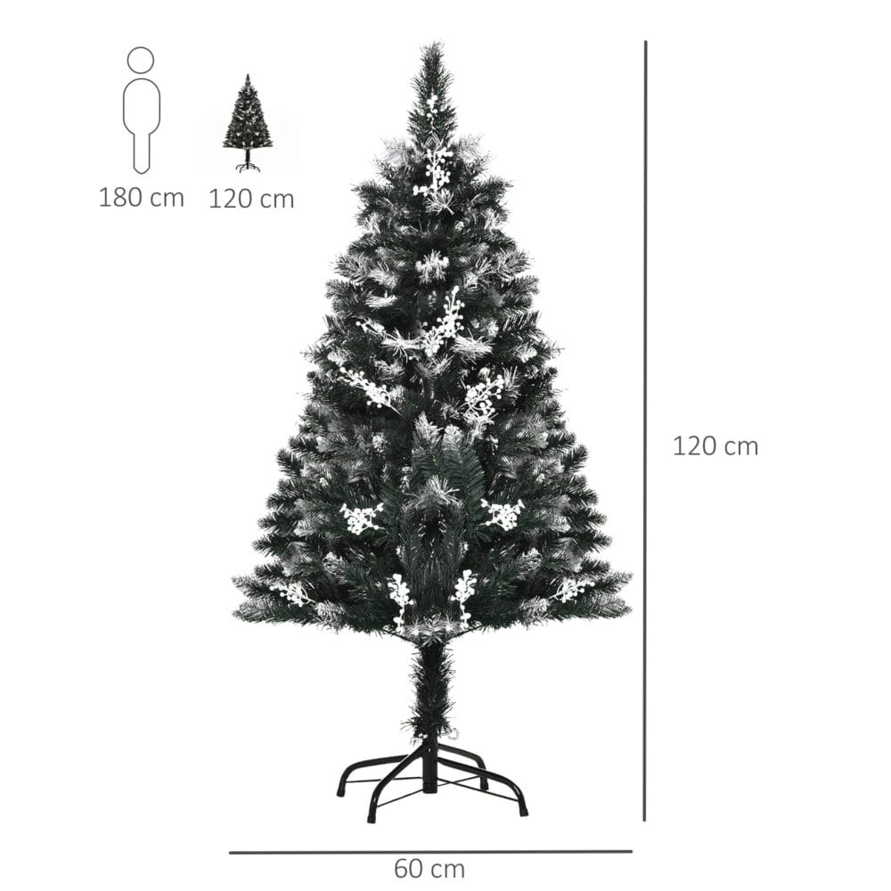 Weihnachtsbaum mit Schnee Künstlicher Tannenbaum 120cm