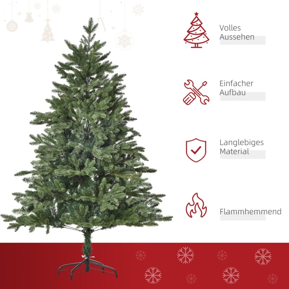 Weihnachtsbaum üppig 150cm 444 Spitzen