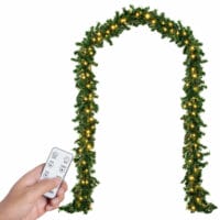 Weihnachtsgirlande + Deko 5m 80x LED ~ Fernbedienung