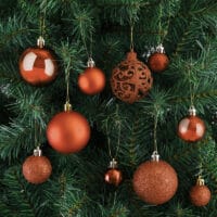 Weihnachtskugeln Christbaumkugeln 100 Stk. braun