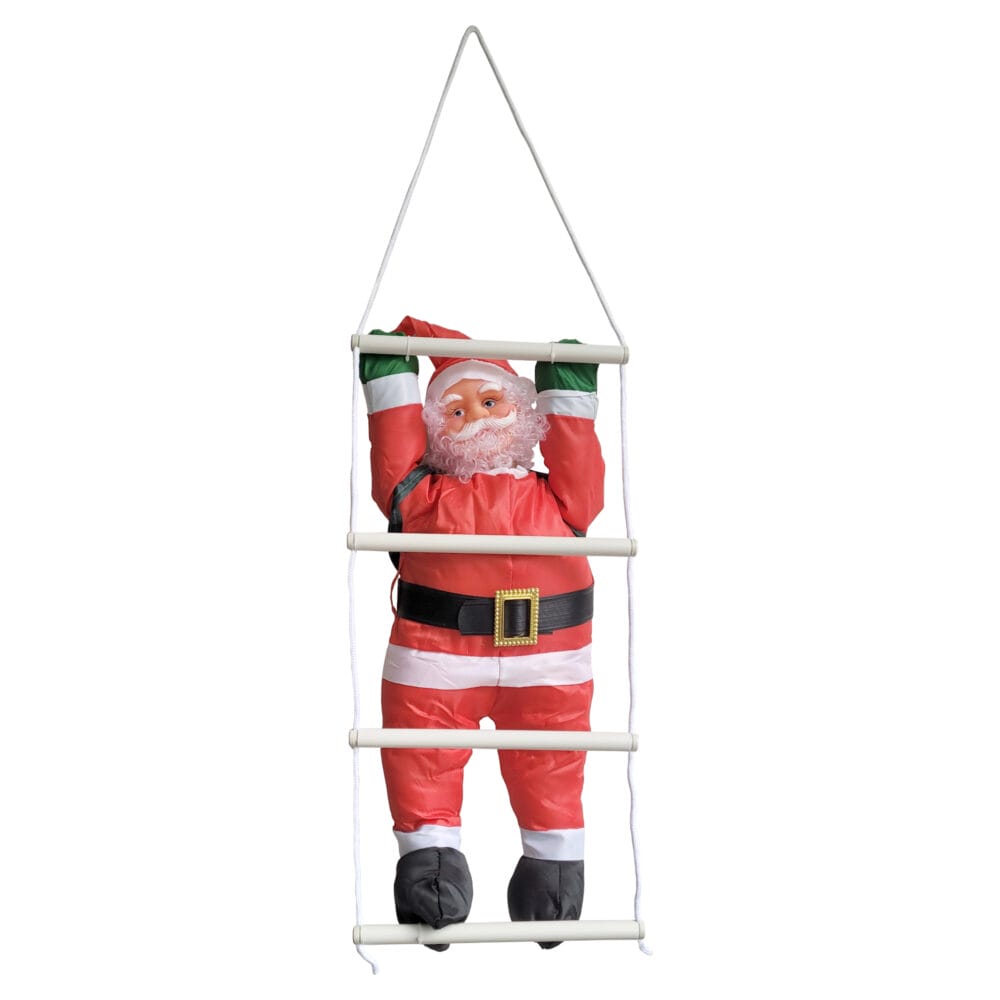 Weihnachtsmann auf Leiter 125cm