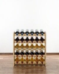 Weinregal für 30 Flaschen - Braun geölt