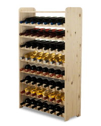 Weinregal für 56 Flaschen natur