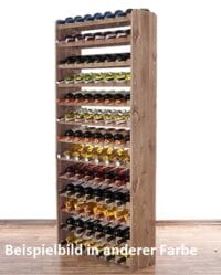 Weinregal für 91 Flaschen natur