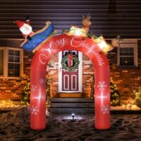 XXL Aufblasbarer Torbogen 270cm mit Weihnachtsmann LED