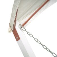 Hängematte mit Gestell FSC-zertifiziert 420cm weiss, grau