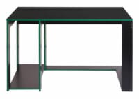 Schreibtisch Computertisch Bürotisch, 120x60x76cm schwarz-grün