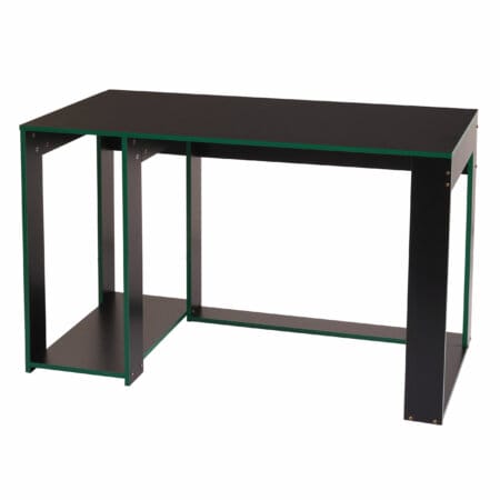 Schreibtisch Computertisch Bürotisch, 120x60x76cm schwarz-grün