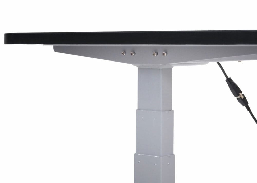 Stehpult Schreibtisch elektrisch höhenverstellbar mit Memory schwarz, grau