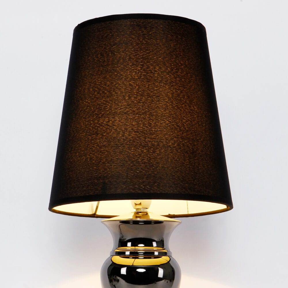 Moderne Tischlampe H:48cm Schwarz