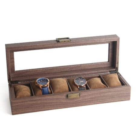 Uhrenbox für 6 Uhren Holz