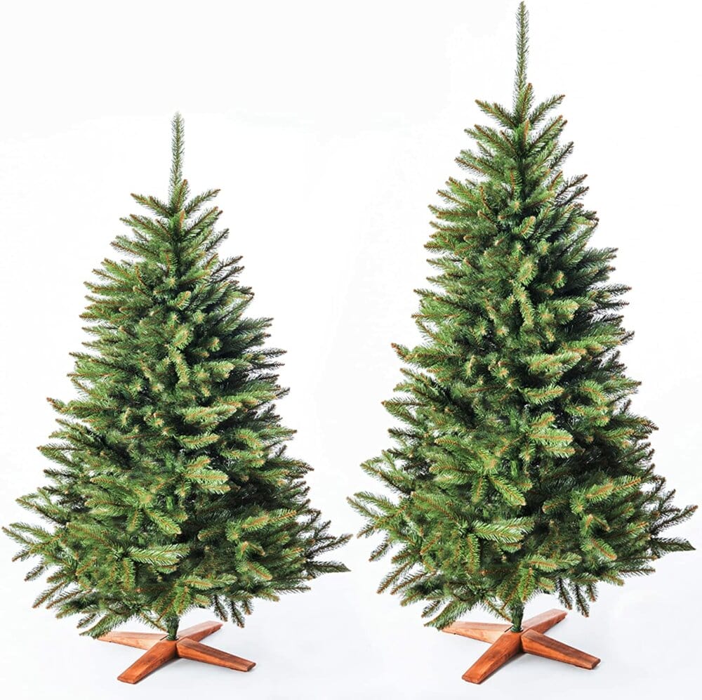 Weihnachtsbaum 180cm FSC Holzständer Premium Qualität Naturgetreu